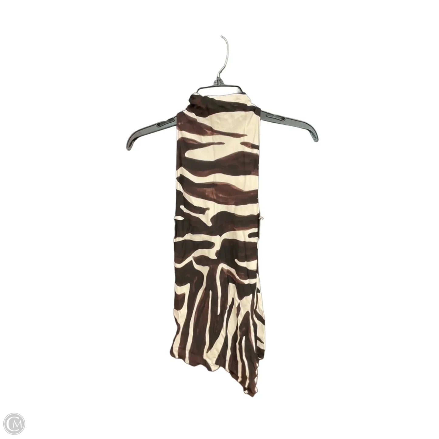 Top Sleeveless By Zara In Animal Print, Size: Xs