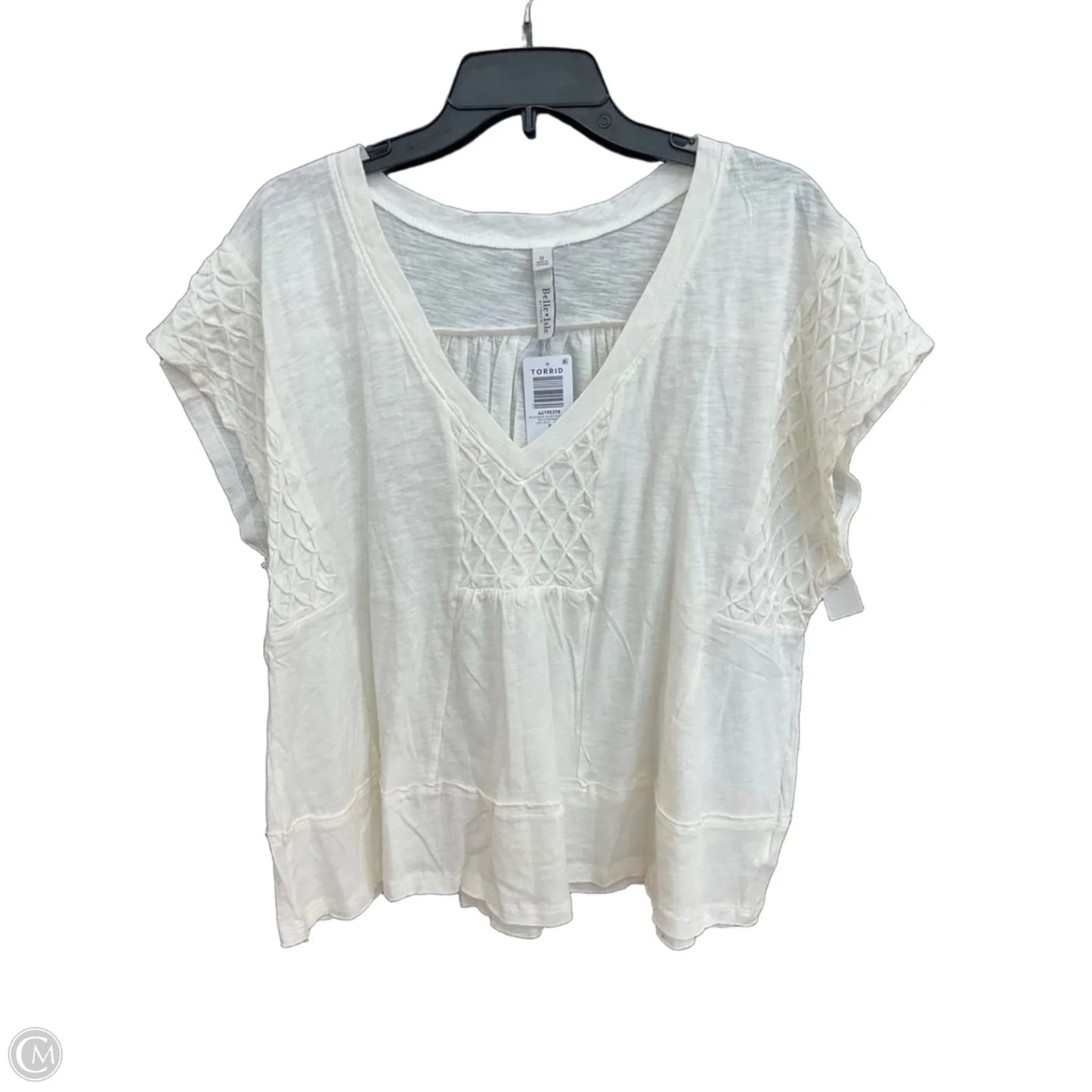Top Sleeveless By Torrid In Cream, Size: 0