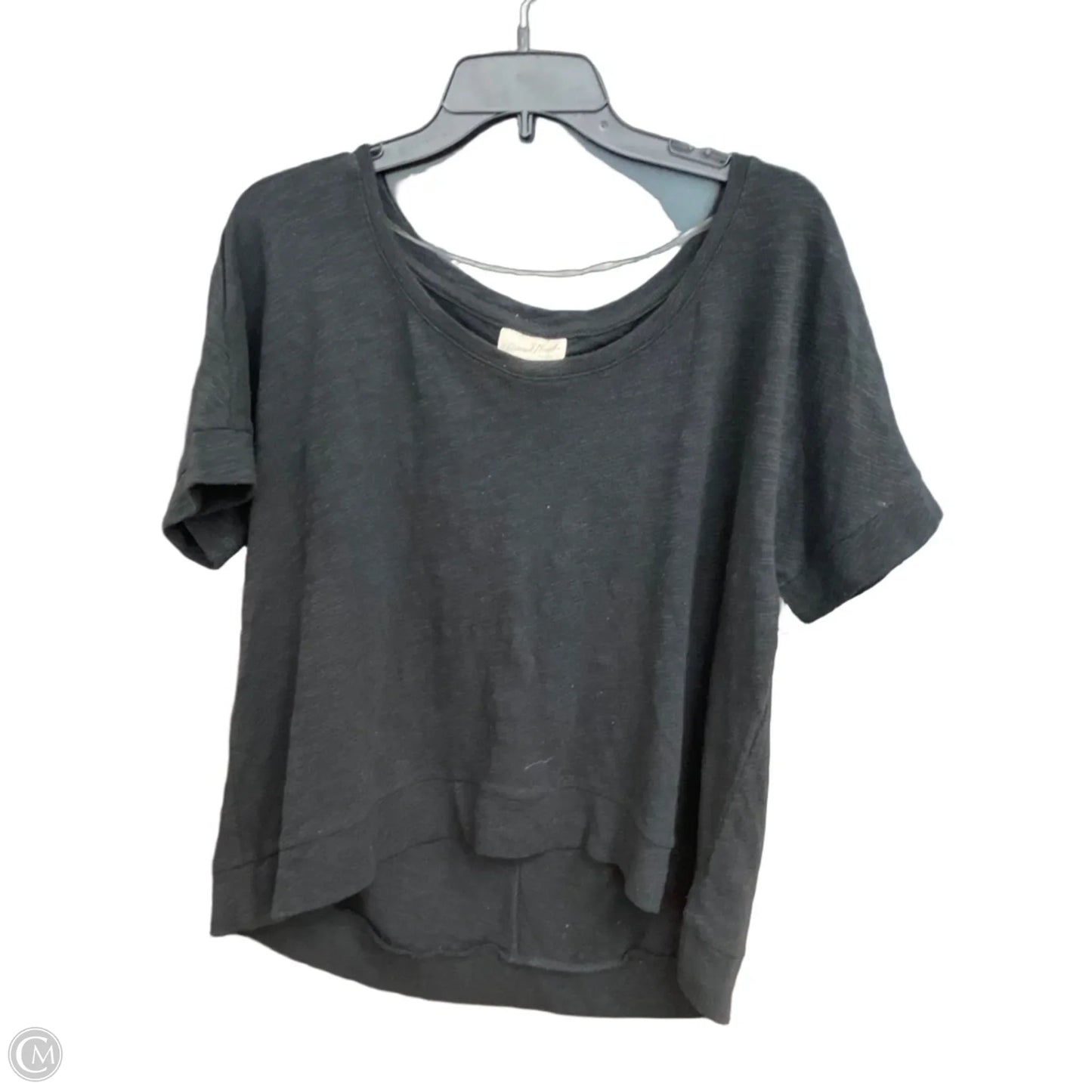 Top Short Sleeve By Universal Thread In Black, Size: L