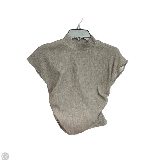 Top Sleeveless By Zara In Grey, Size: L