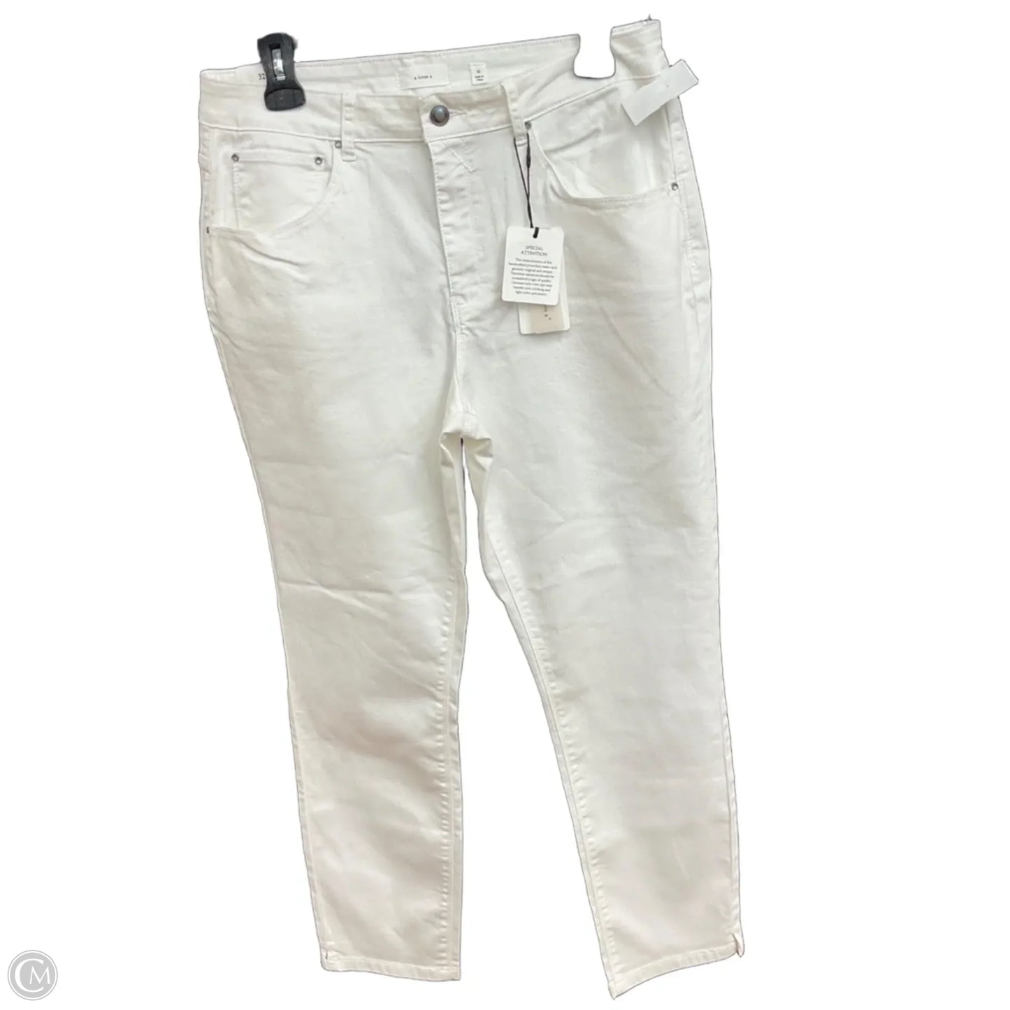 Jeans Straight By A Loves A In White, Size: 14