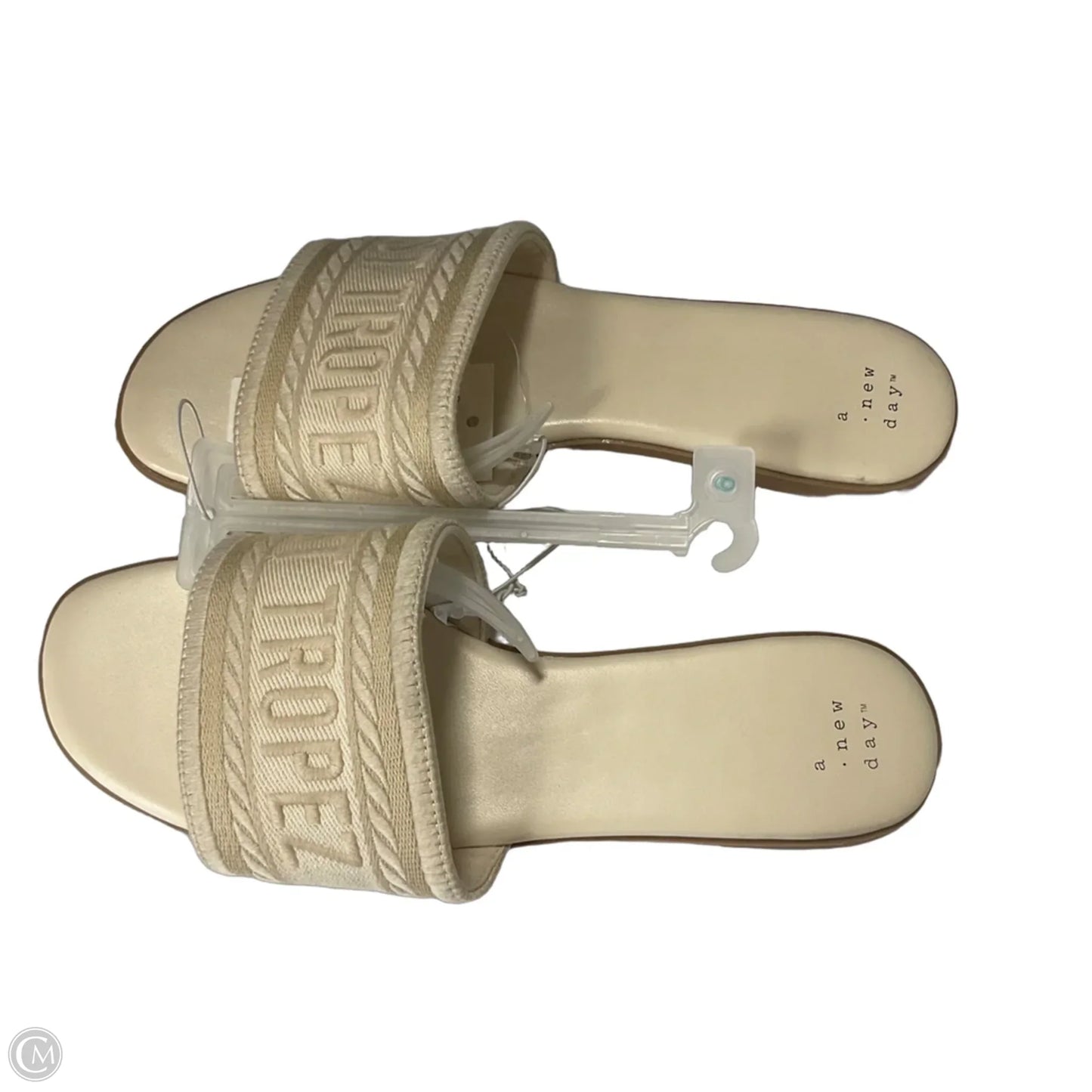 Sandals Flats By A New Day In Cream, Size: 9