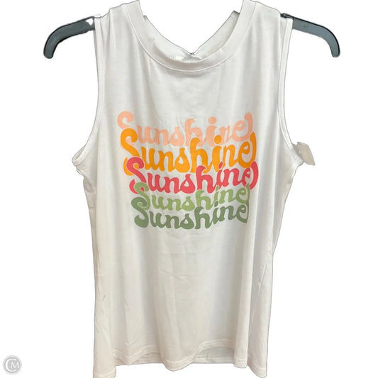 Top Sleeveless By Cmc In Multi-colored, Size: S
