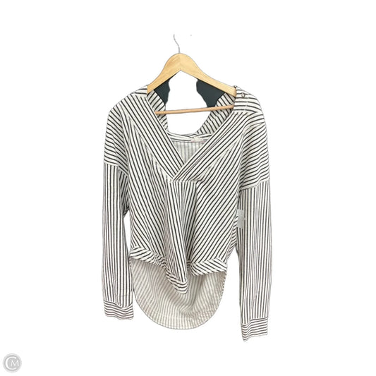 Top Long Sleeve By Pilcro In Striped Pattern, Size: L
