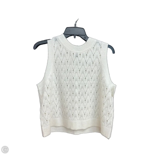 Vest Sweater By Universal Thread In Cream, Size: Xl