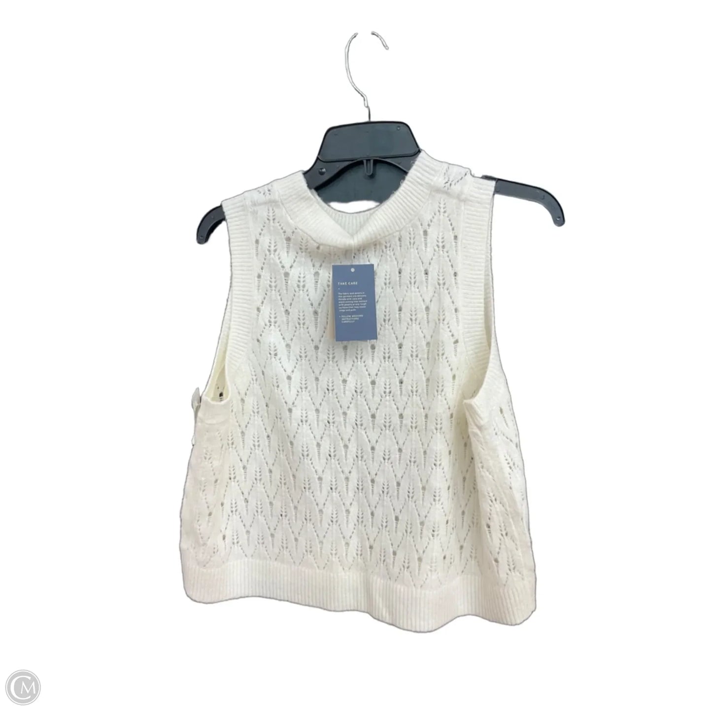 Vest Sweater By Universal Thread In Cream, Size: Xl
