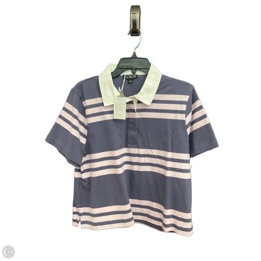 Top Short Sleeve By J. Crew In Striped Pattern, Size: L