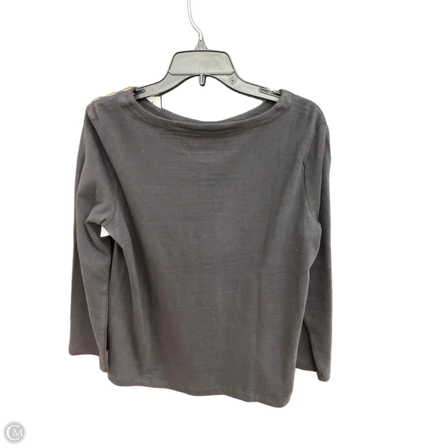 Top Long Sleeve By Loft In Black, Size: M