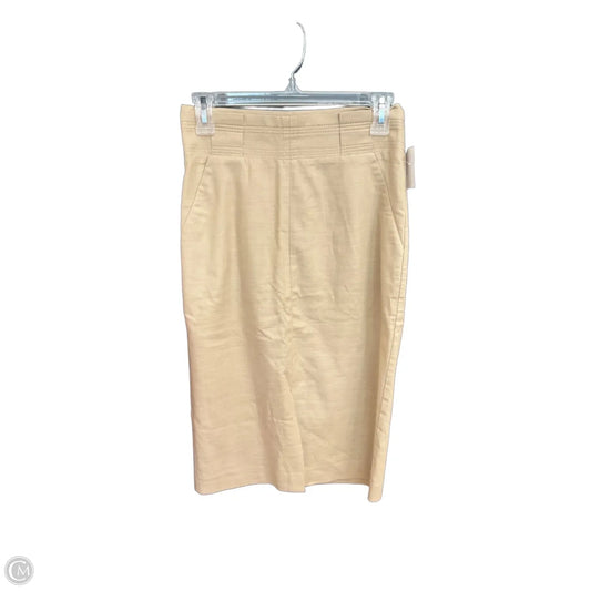 Skirt Midi By Ann Taylor In Tan, Size: 0