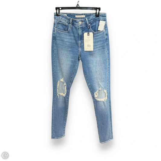 Jeans Skinny By Levis In Blue Denim, Size: 4