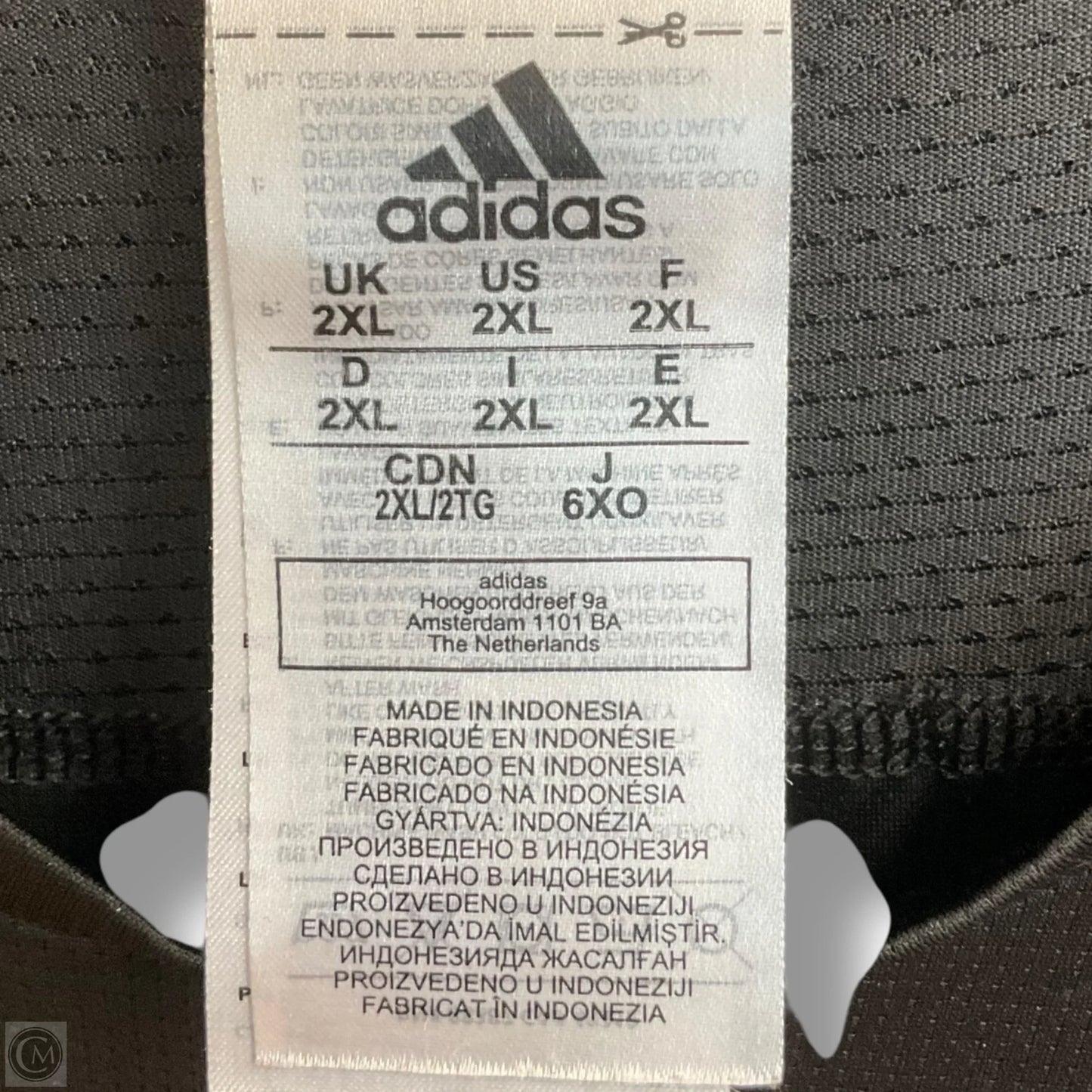 Athletic Top Short Sleeve By Adidas In Black, Size: 2x