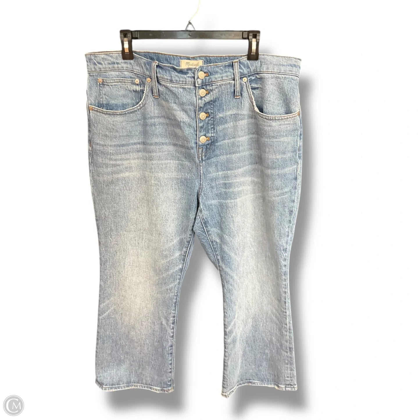 Jeans Cropped By Madewell In Blue, Size: 18
