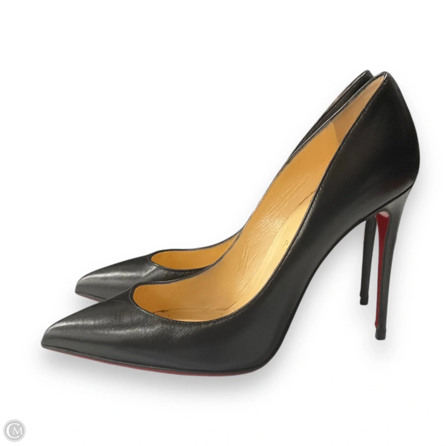 Shoes Luxury Designer By Christian Louboutin In Black, Size: 7