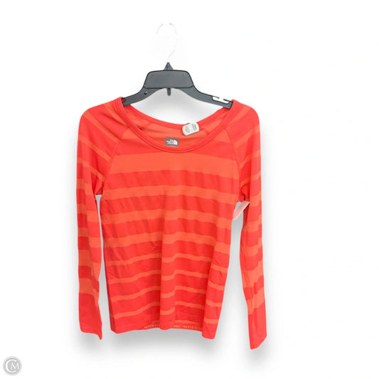 Athletic Top Long Sleeve Crewneck By The North Face In Orange, Size: S