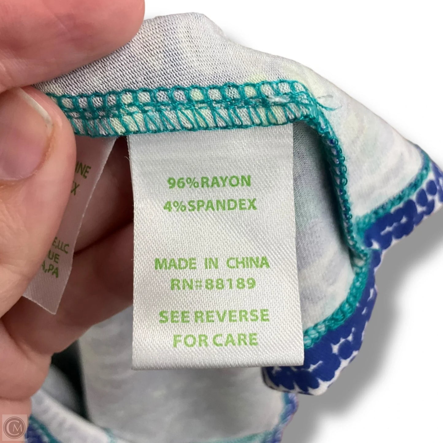 Dress Designer By Lilly Pulitzer In Blue & Green, Size: S