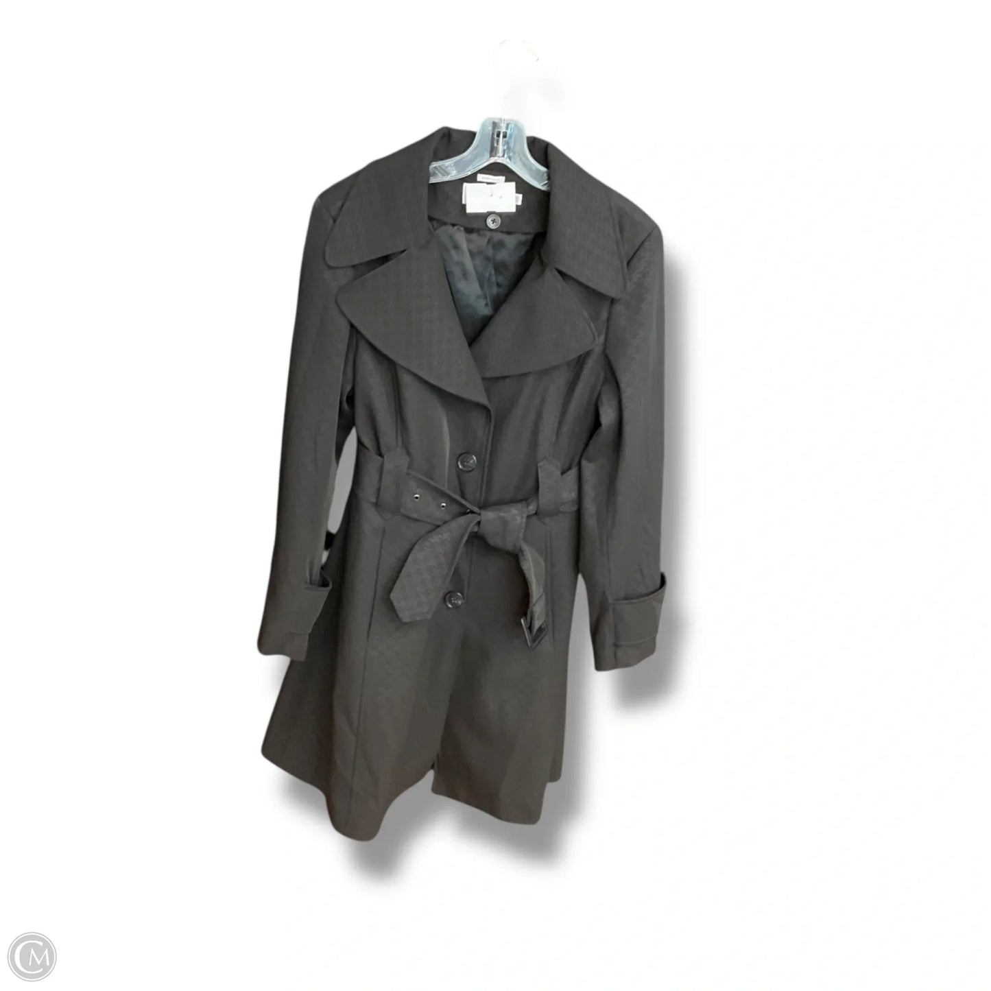 Coat Trench Coat By Hilary Radley In Black, Size: M