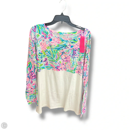 Top Long Sleeve Designer By Lilly Pulitzer In Floral Print, Size: Xl
