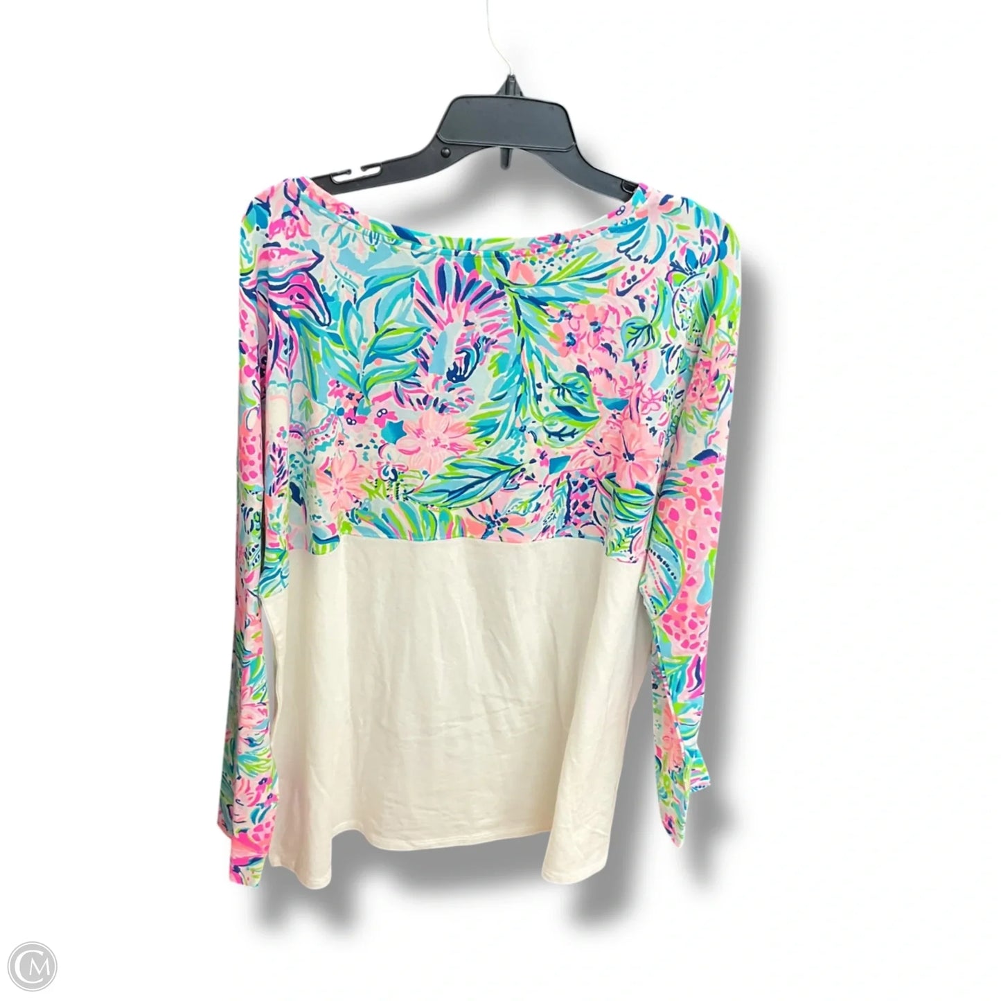 Top Long Sleeve Designer By Lilly Pulitzer In Floral Print, Size: Xl