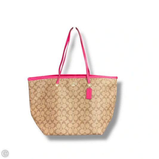 Tote Designer By Coach, Size: Large