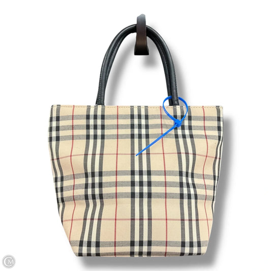 Tote Luxury Designer By Burberry, Size: Small