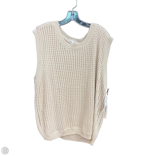 Top Short Sleeve By Nine Britton In Tan, Size: 3x