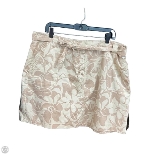 Skirt Midi By Josephine Chaus In Floral Print, Size: 18