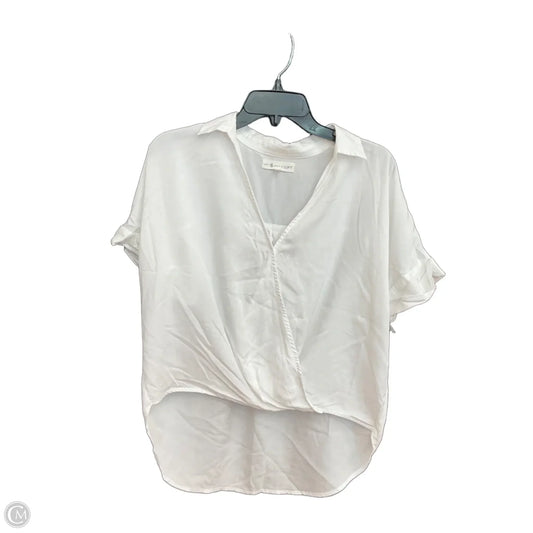 Top Short Sleeve By Lou And Grey In White, Size: S
