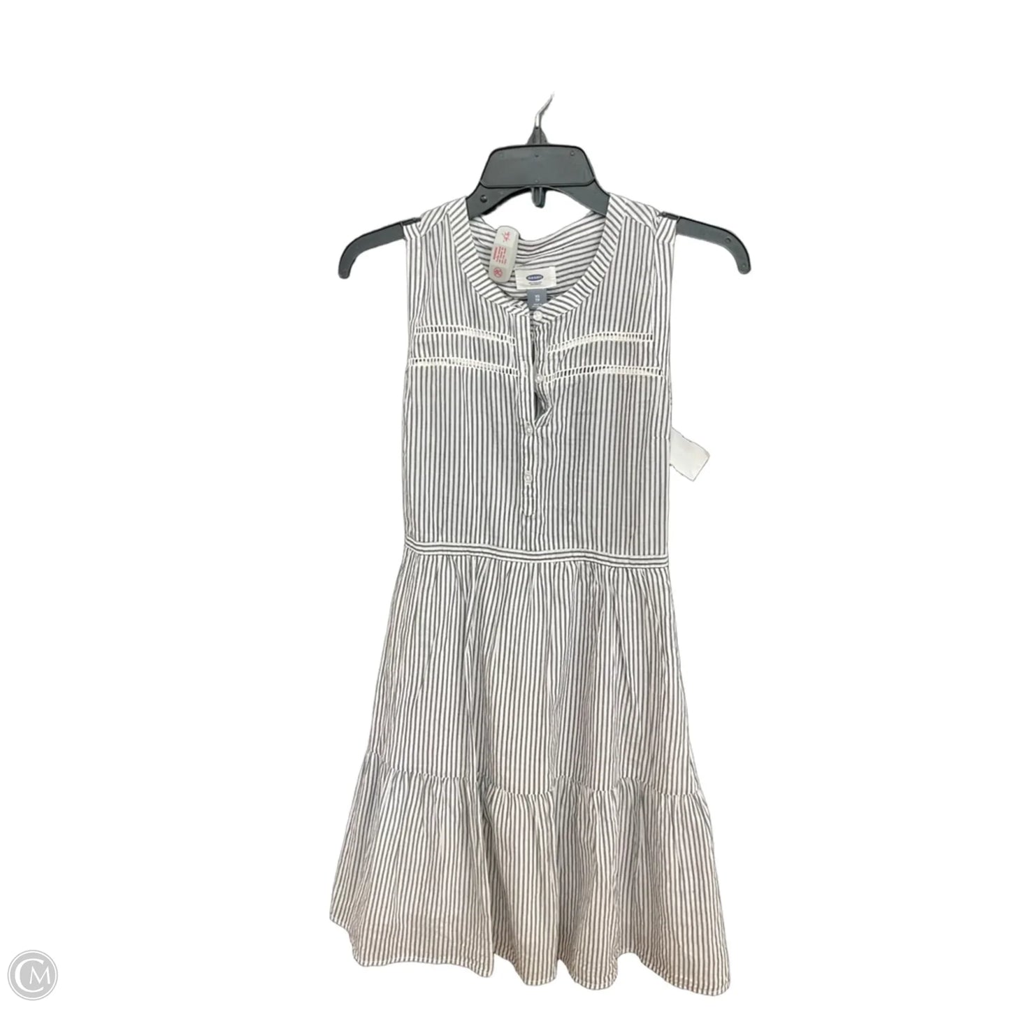 Dress Casual Midi By Old Navy In Striped Pattern, Size: Xs