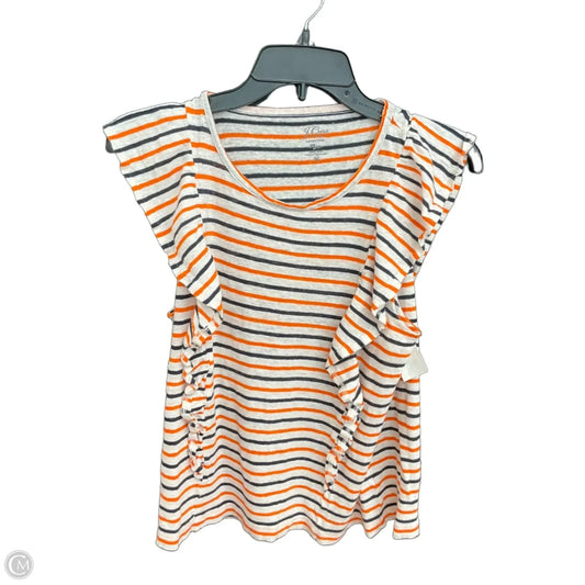Top Sleeveless By J. Crew In Striped Pattern, Size: M