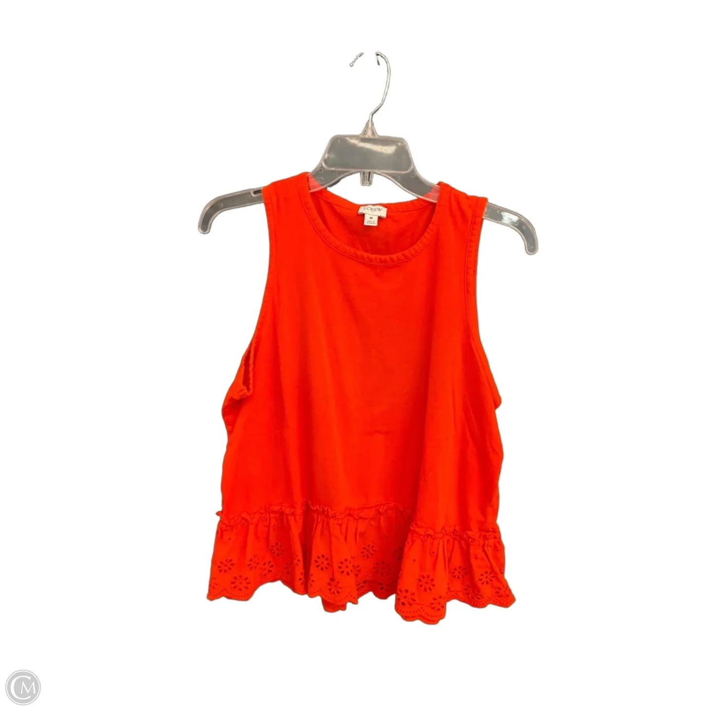 Top Sleeveless By J. Crew In Orange, Size: M
