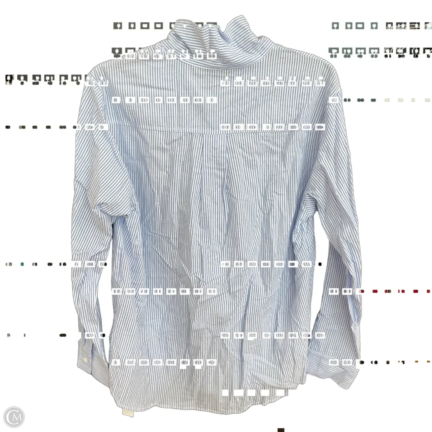 Blouse 3/4 Sleeve By Clothes Mentor In Striped Pattern, Size: M