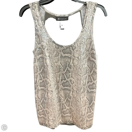 Top Sleeveless By Inc In Animal Print, Size: M