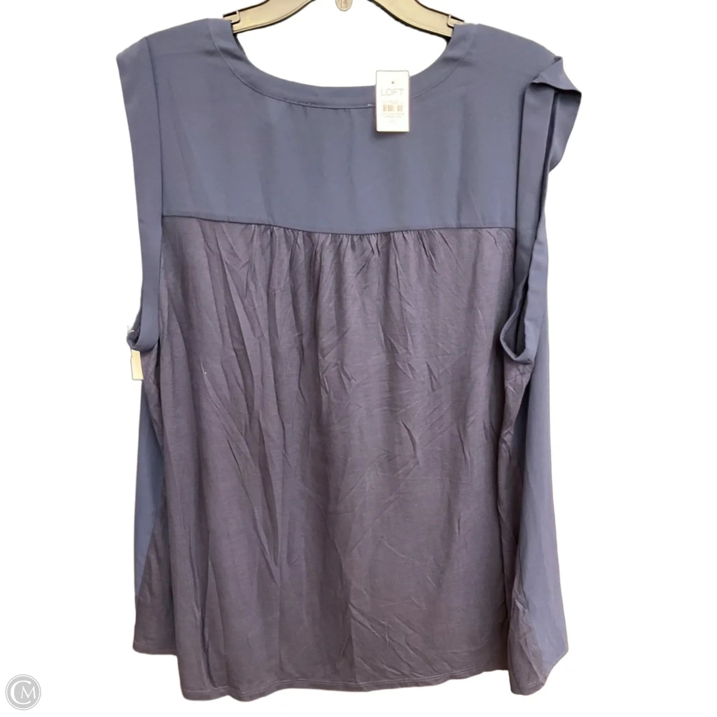 Top Sleeveless By Loft In Navy, Size: Xxl