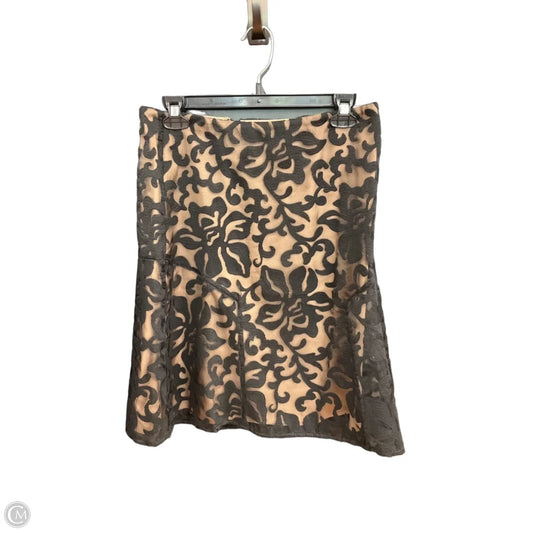 Skirt Midi By Ann Taylor In Black & Brown, Size: 2