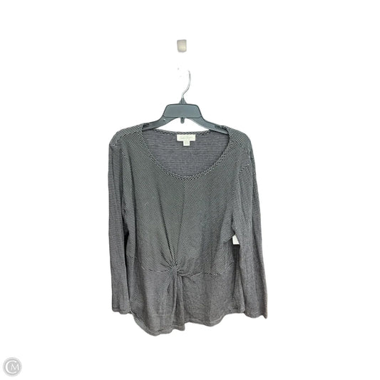 Top Long Sleeve By Charlie Paige In Black, Size: Xl