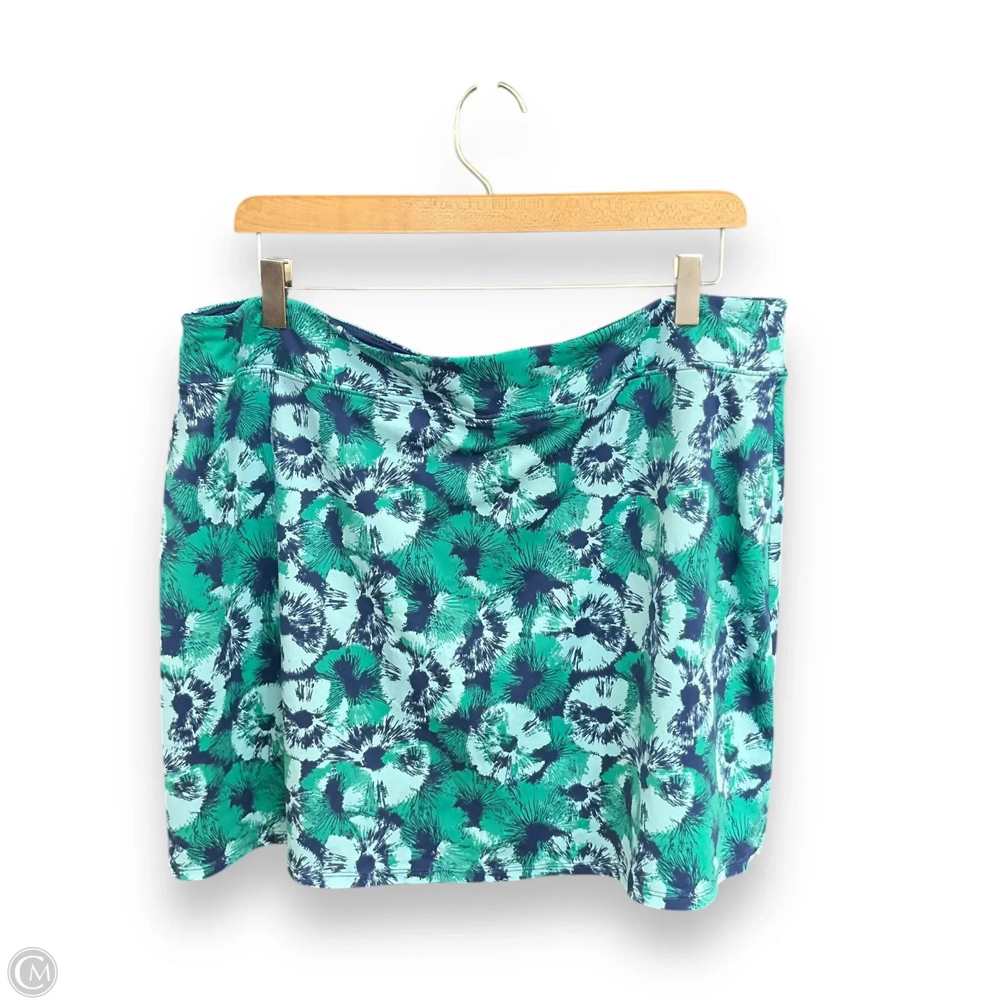 Athletic Skort By Tranquility In Blue, Size: Xxl