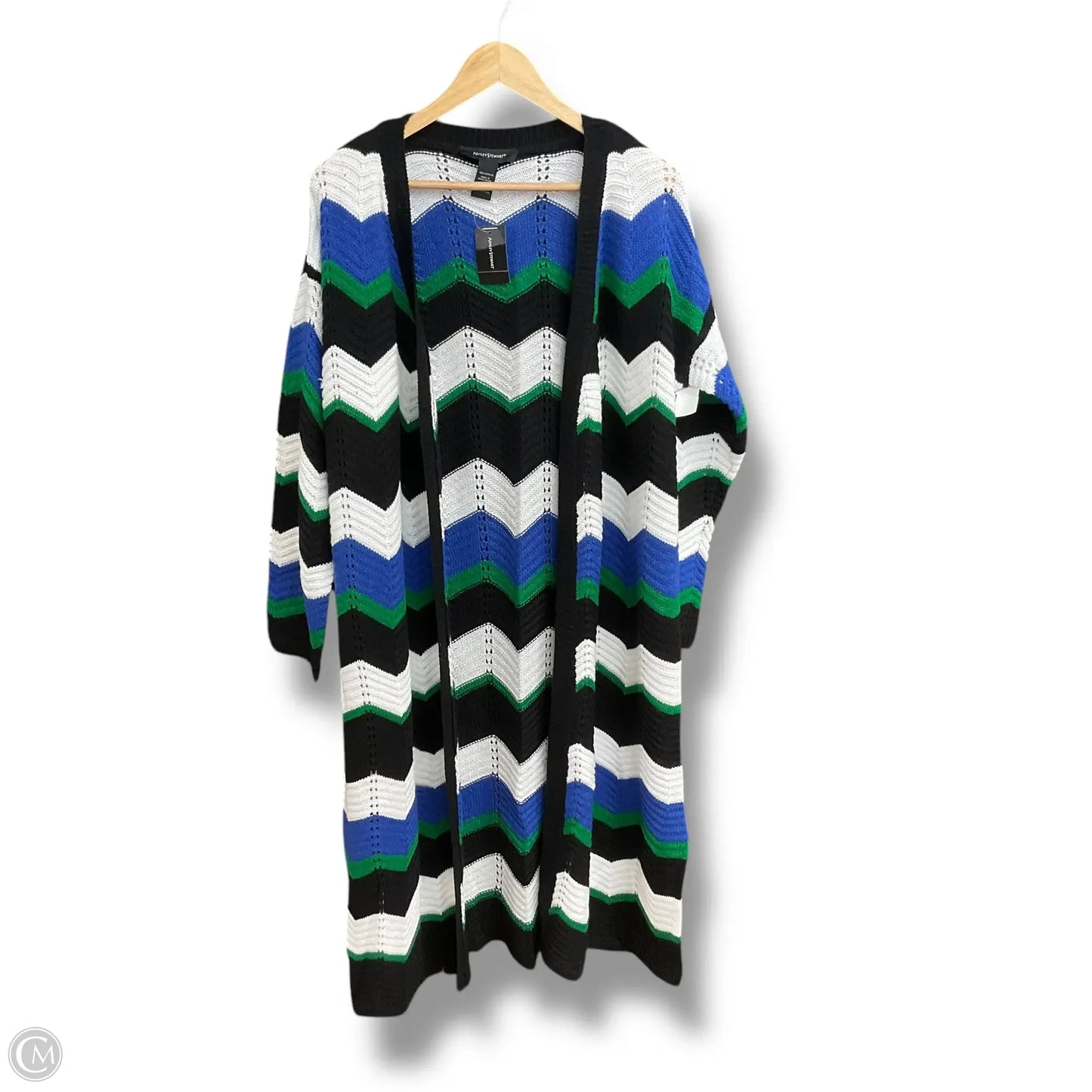 Sweater Cardigan By Ashley Stewart In Multi-colored, Size: M