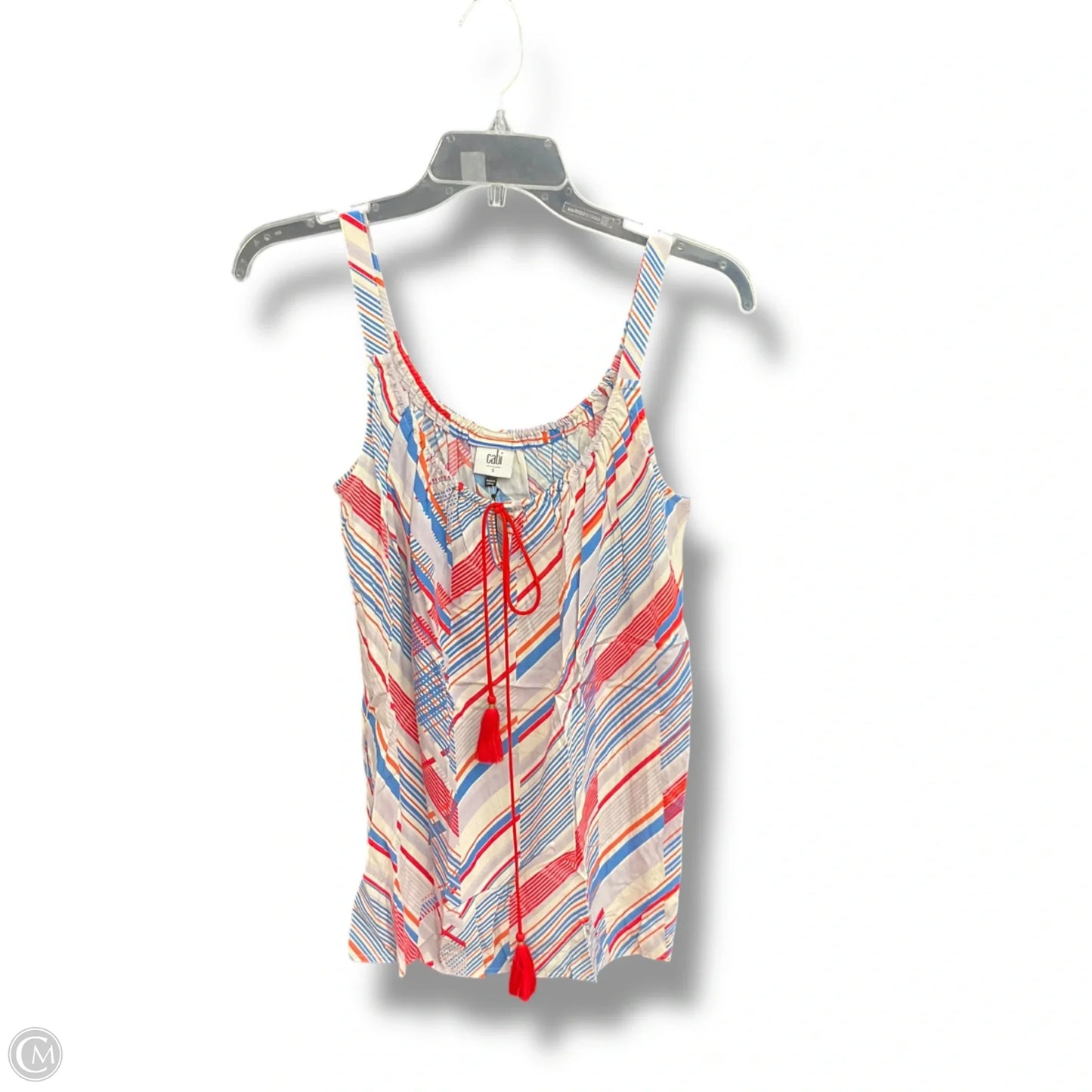 Top Sleeveless By Cabi In Multi-colored, Size: S