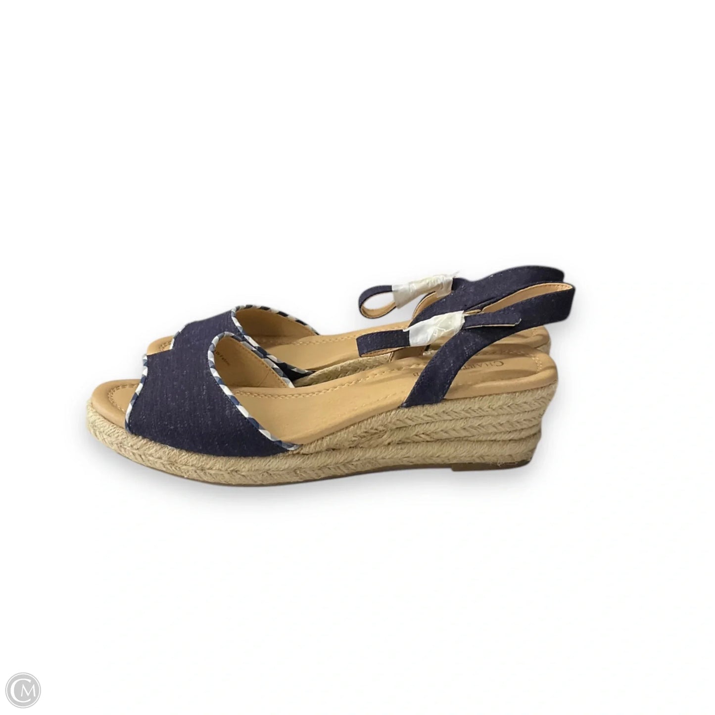 Sandals Heels Wedge By Charter Club In Navy, Size: 8.5