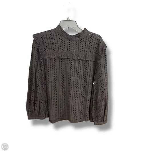 Top Long Sleeve By Madewell In Black, Size: Xl
