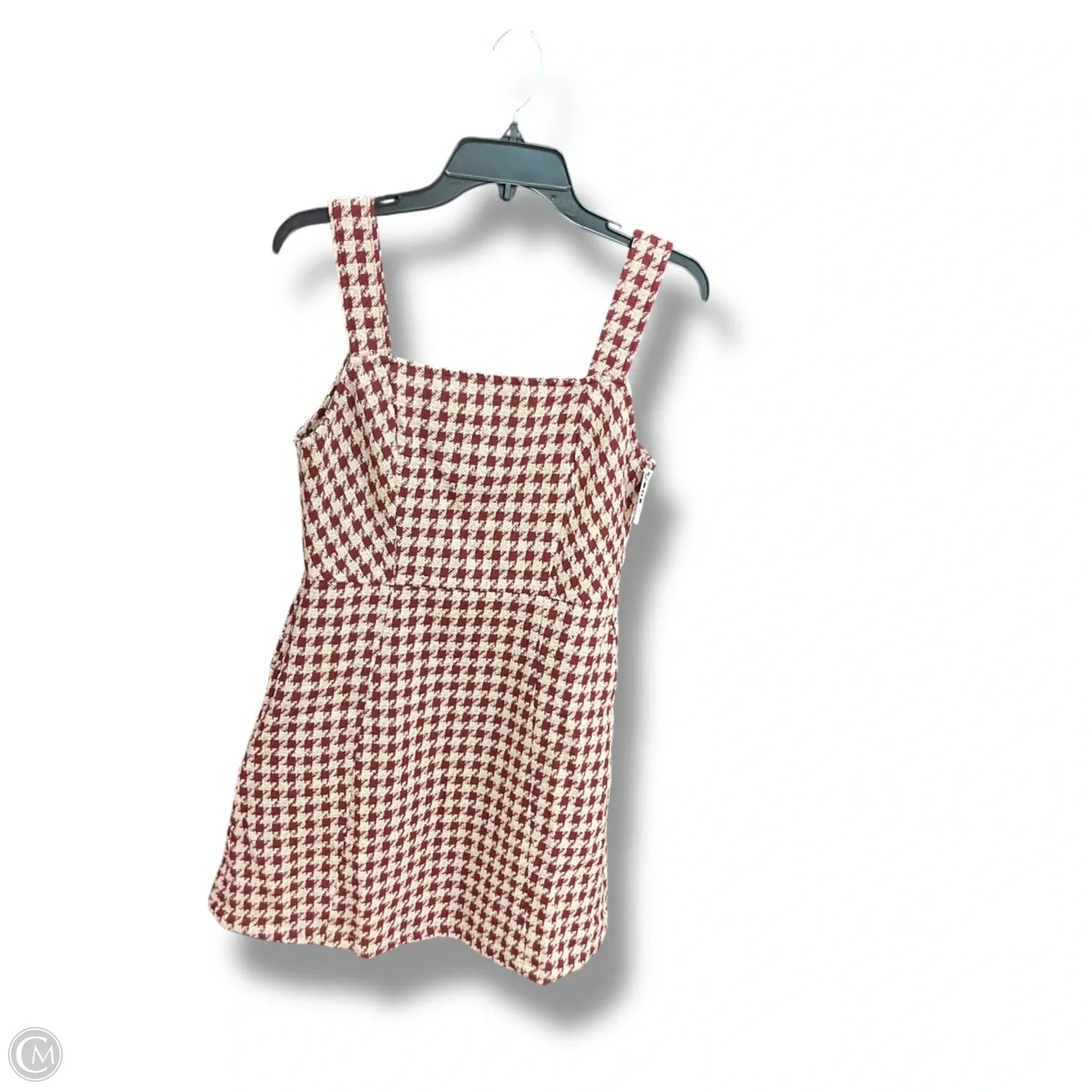 Dress Casual Short By Kori America In Red & Tan, Size: S