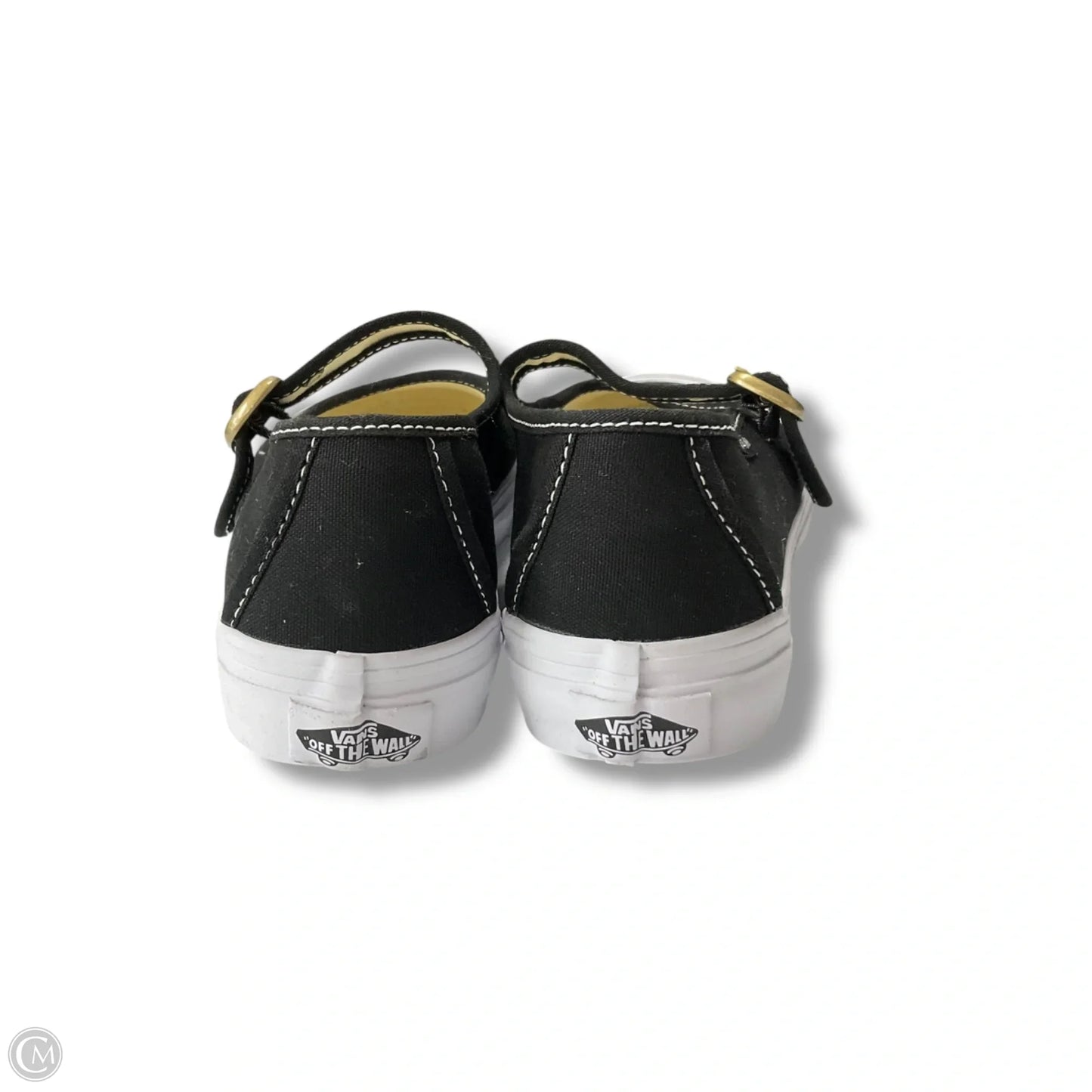 Shoes Sneakers By Vans In Black & White, Size: 7