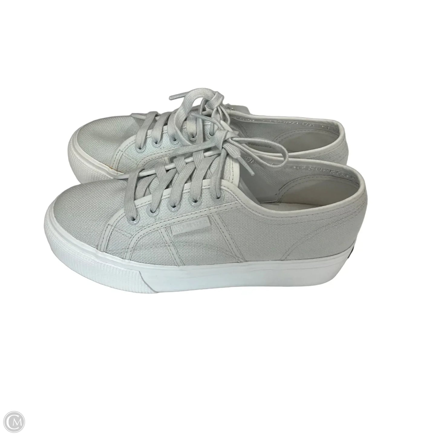 Shoes Sneakers By Superga In Grey, Size: 7.5