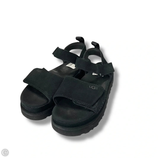 Sandals Designer By Ugg In Black, Size: 9
