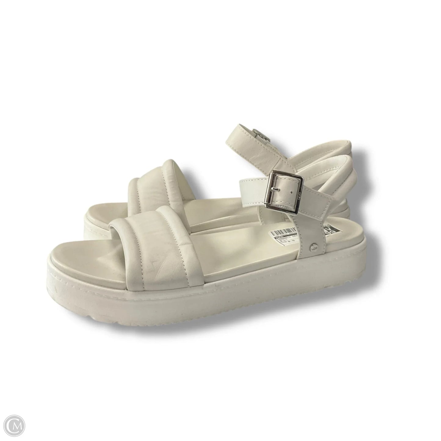 Sandals Designer By Ugg In White, Size: 8.5