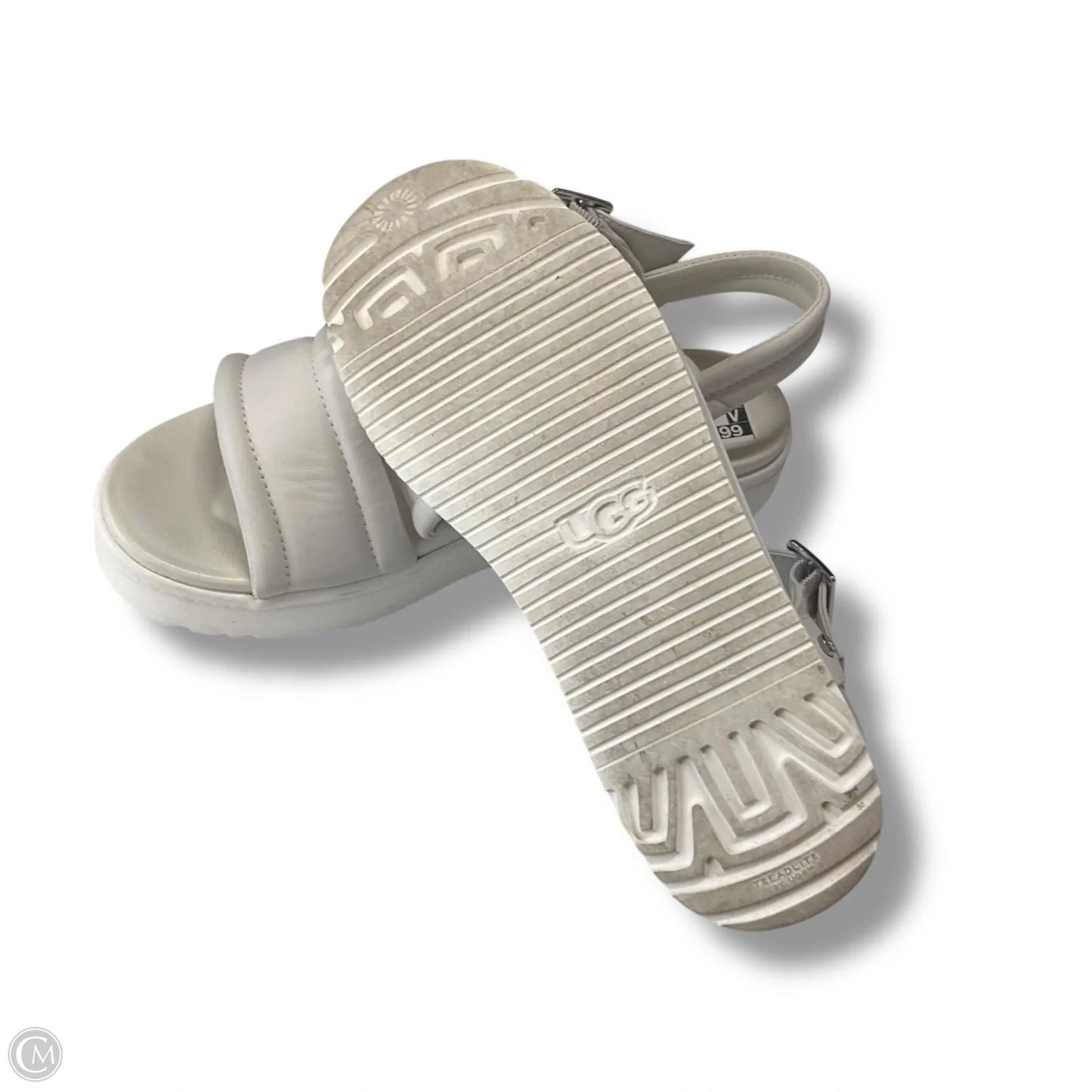 Sandals Designer By Ugg In White, Size: 8.5