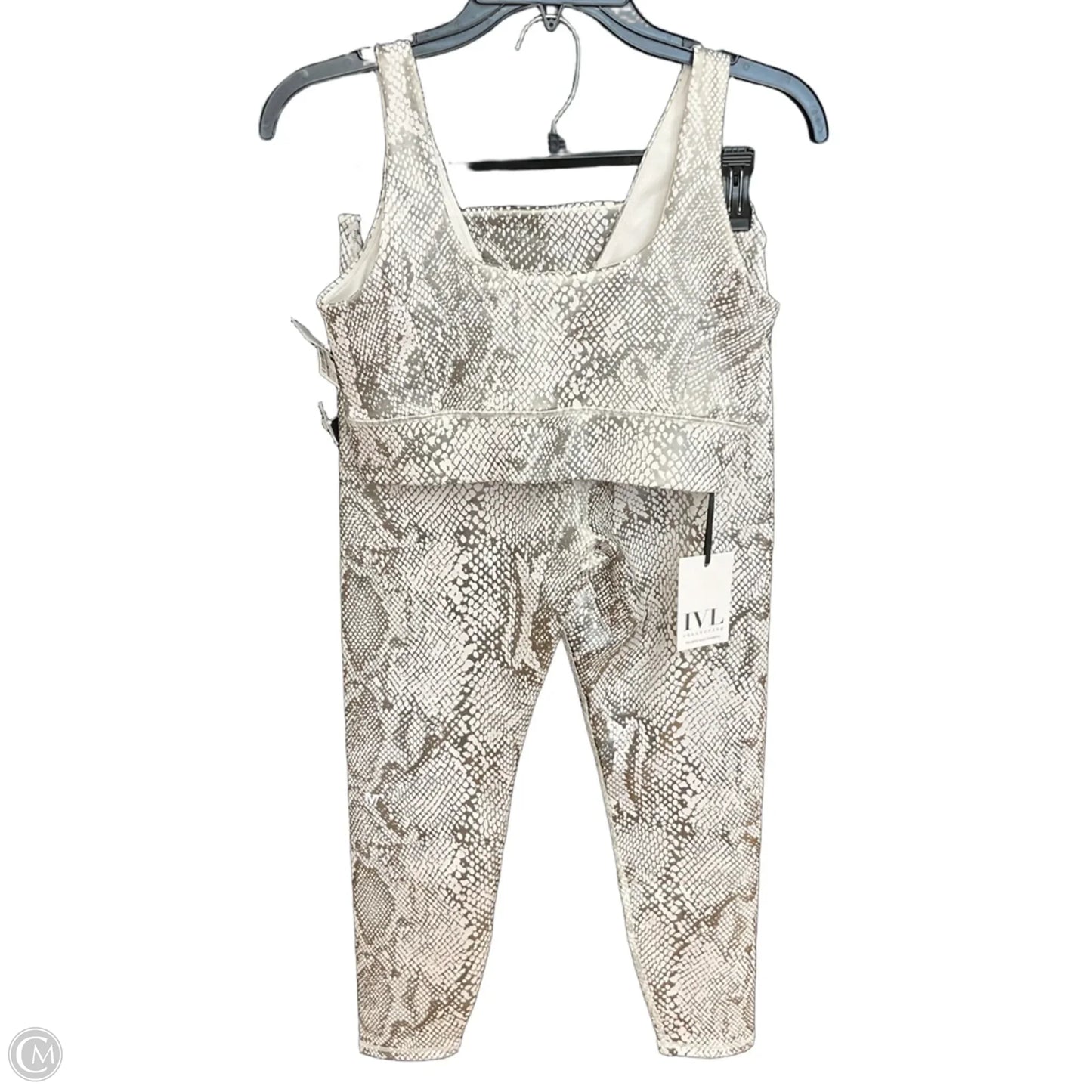 Athletic Pants 2pc By Ivl Collective In Animal Print, Size: M