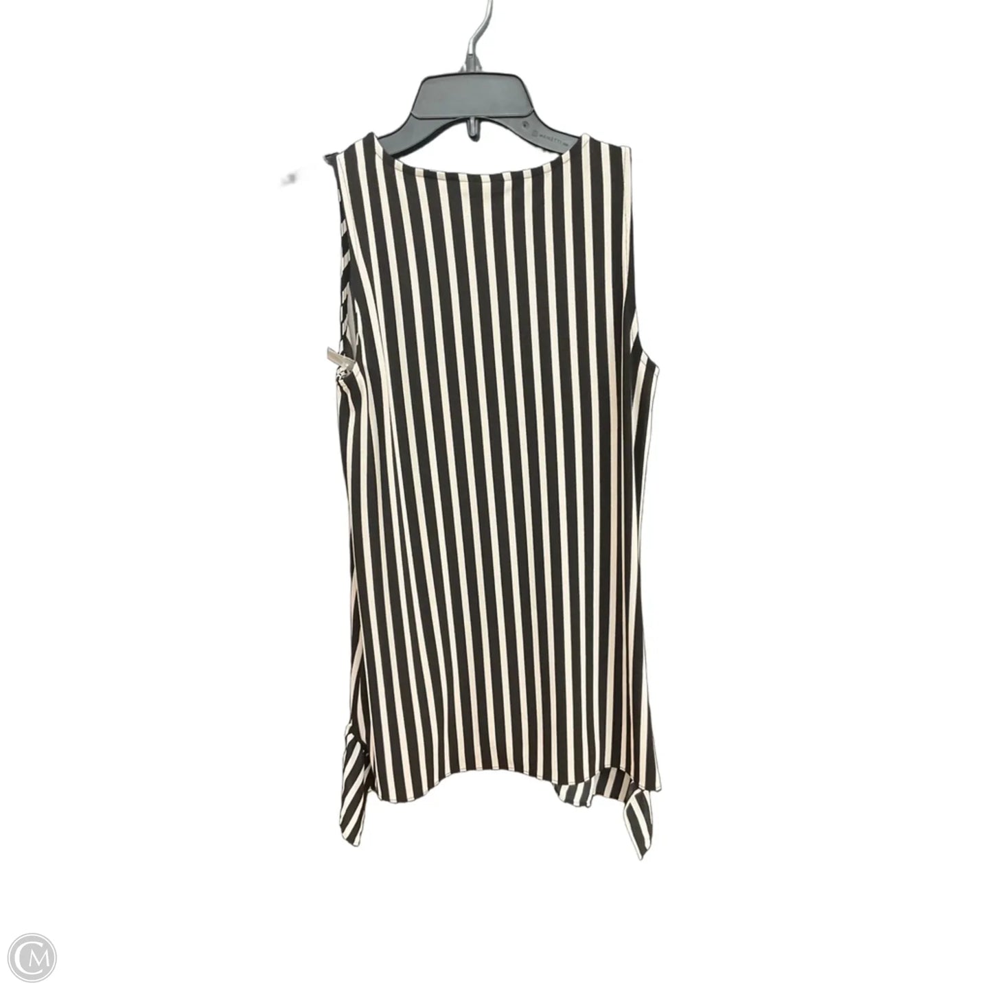 Top Sleeveless By Bar Iii In Striped Pattern, Size: M
