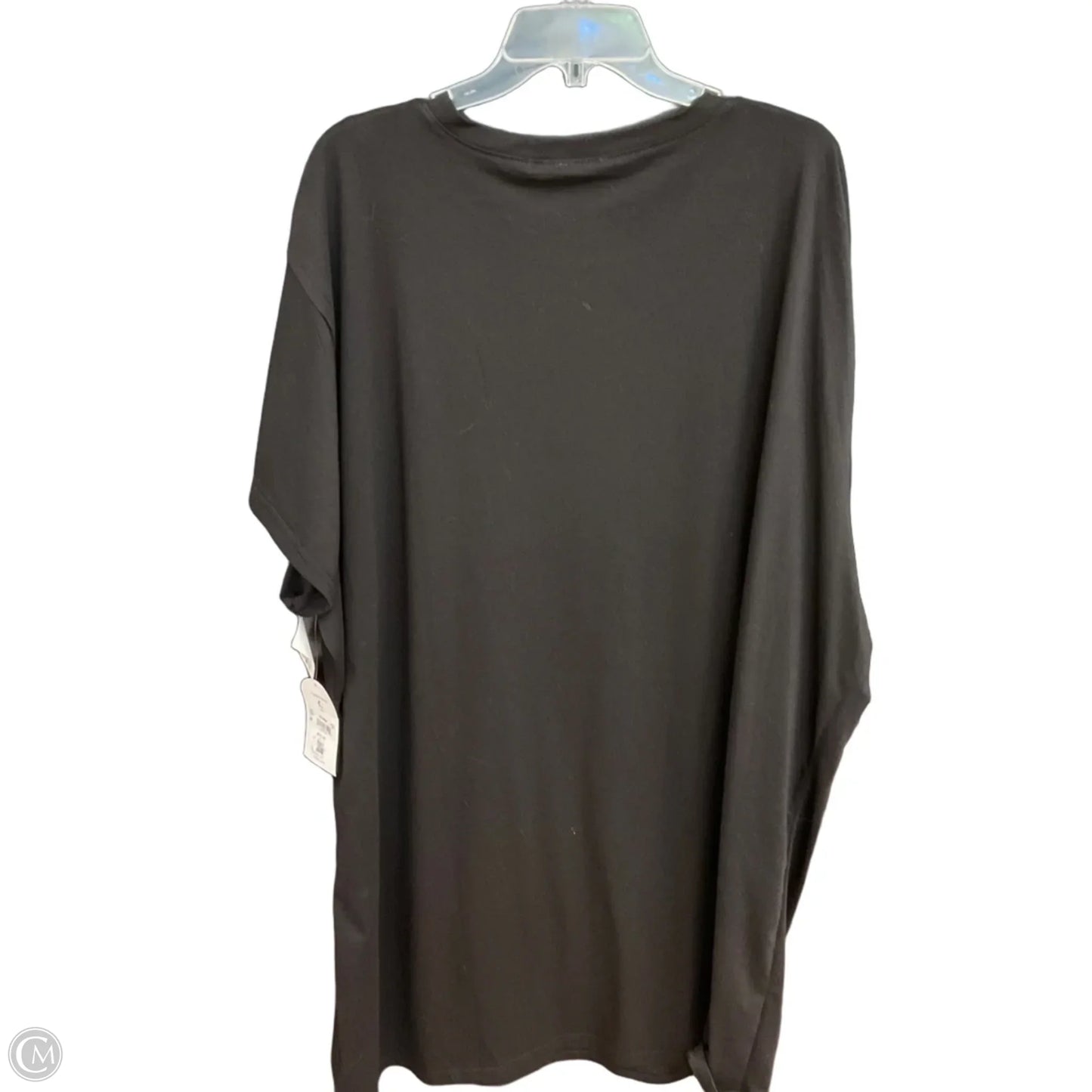 Top Short Sleeve By Arula In Black, Size: 3x