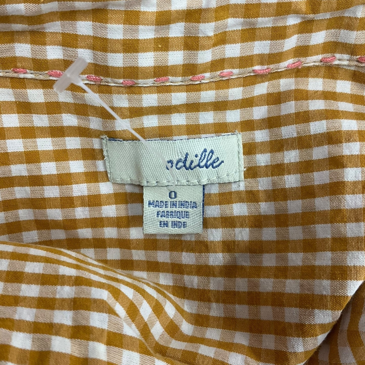 Blouse Long Sleeve By Odille In Pink & Yellow, Size: Xs